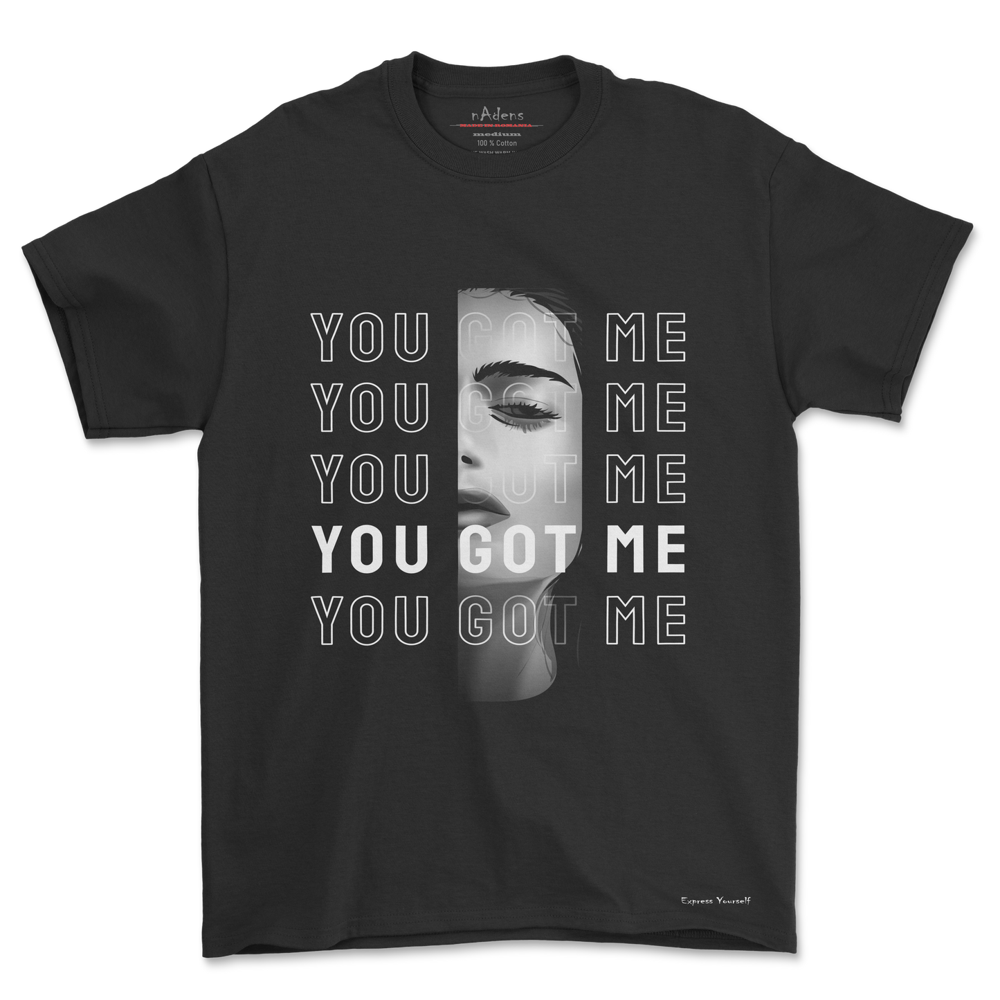 you got me – monochrome expression tee